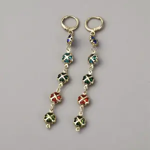 Brass Leverback Earrings