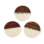 Printed Resin & Wood Pendants