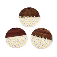 Printed Resin & Wood Pendants