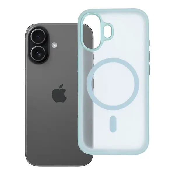 Zadní kryt FLEXLINE MAG COVER Case compatible with MagSafe pro Apple iPhone 16, zelená