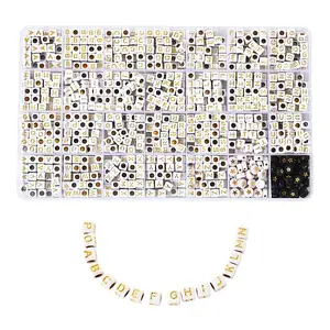 1260Pcs DIY Acrylic Bead Stretch Bracelets Kits for Children's Day