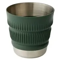 Sea to Summit DETOUR STAINLESS STEEL COLLAPSIBLE MUG Skládací hrnek, tmavě zelená, velikost