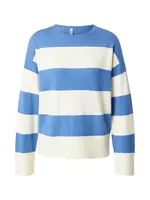 ONLY Sveter 'ONLSENTA'  modrá denim / biela