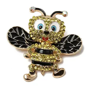 Bees Rhinestone Enamel Pins
