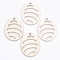 Undyed Natural Wooden Big Pendants