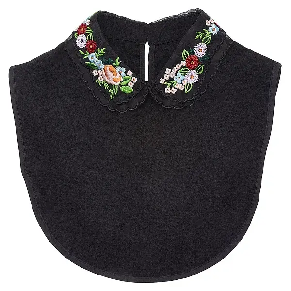 Detachable Polyester Embroidered Flower Collar