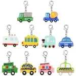 10Pcs Vehicle Theme Resin Pendant Decorations