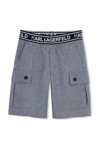 Karl Lagerfeld Detské bavlnené šortky Karl Lagerfeld