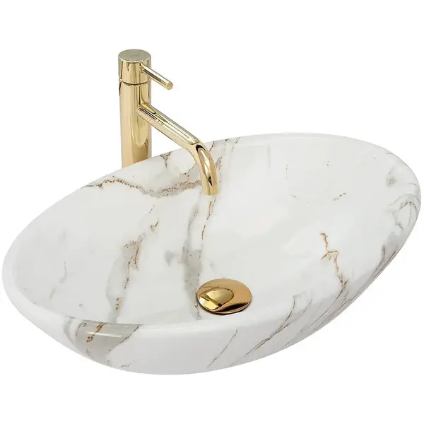 Umyvadlo na desku Pamela Aiax Shiny 07RU+REA-U9685