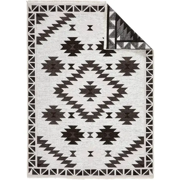 Novel KOBEREC TKANÝ NA PLOCHO, 120/170 cm, šedá, bílá, tmavě šedá