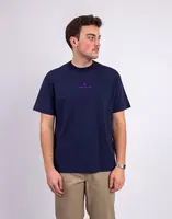 Tričko ONE OF XX Midnight Purple Embroidered Loose Fit T-shirt Midnight Purple