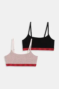 HUGO braletka bavlněná s elastanem TWIN BRALETTE DESIGN
