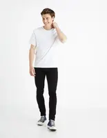 Čierne pánske skinny fit džínsy Celio Foskinny1