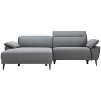 MID.YOU ROHOVÁ SEDAČKA, textil, světle šedá