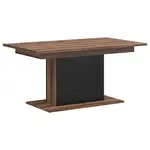 JÍDELNÍ STŮL, černá, barvy dubu, 160/90/76 cm