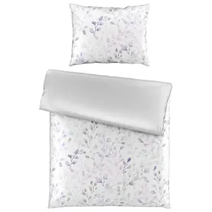 Esposa POVLEČENÍ, satén, fialová, bílá, 140/200 cm