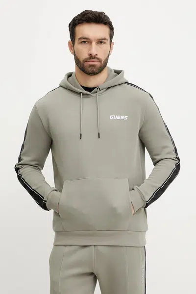 Mikina Guess MICKEY pánská, hnědá barva, s kapucí, s potiskem, Z4RQ21 KB3P2