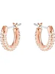 Swarovski Náušnice 'Dextera'  ružové zlato / strieborná / priehľadná