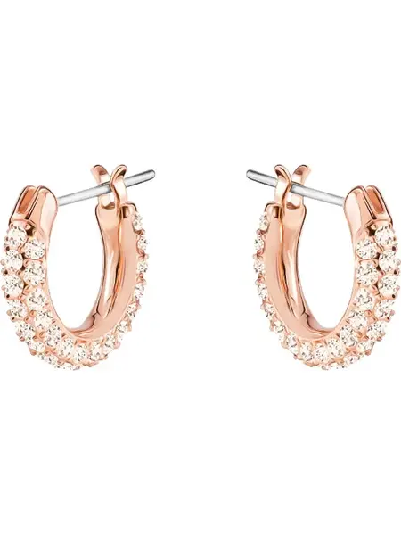 Swarovski Náušnice 'Dextera'  ružové zlato / strieborná / priehľadná