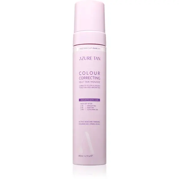 Azure Tan Violet Base samoopalovací pěna odstín Dark To Ultra Dark 200 ml