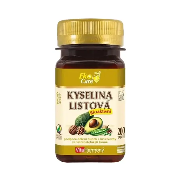 VITAHARMONY Kyselina listová bioaktivní 400 µg Eko 200 tablet