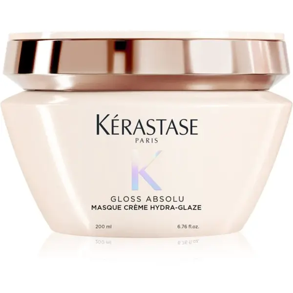 Kérastase Gloss Absolu Masque Créme Hydra-Glaze maska na vlasy pro nepoddajné a krepatějící se vlasy 200 ml