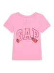GAP Tričko  zelená / svetloružová / červená