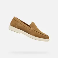 Hnědé pánské mokasíny Geox Spherica EC17 - Pánské