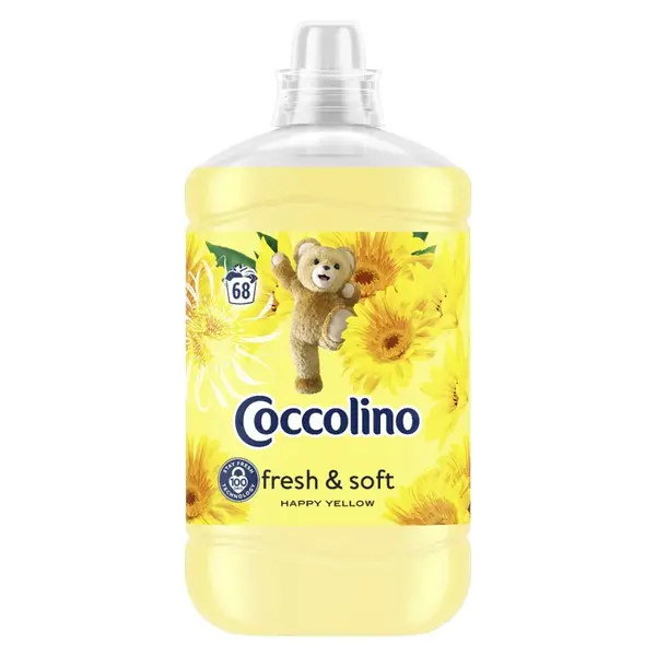 Coccolino Aviváž Happy Yellow fresh & soft 1700 ml 68 dávek