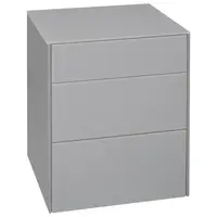 Novel NOČNÍ STOLEK, světle šedá, 52/63/42 cm