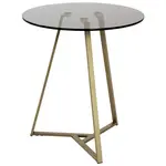 ODKLÁDACÍ STOLEK, šedá, barvy zlata