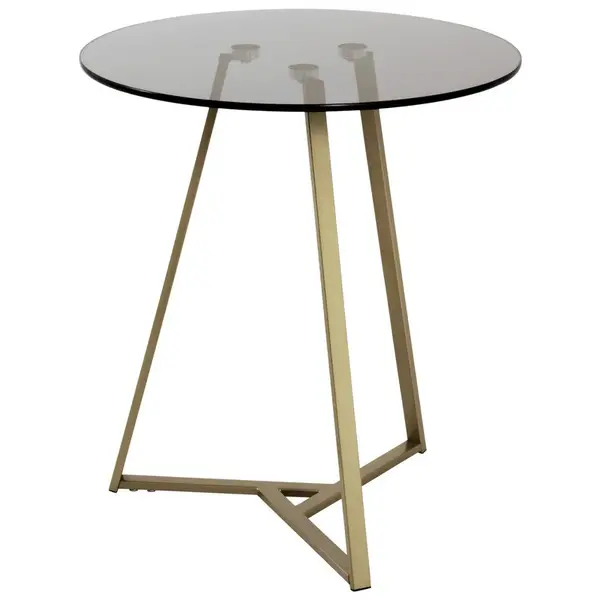 ODKLÁDACÍ STOLEK, šedá, barvy zlata