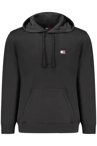 Pánská černá mikina s kapucí