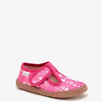 Boto Pohodlné Pantofle Barefoot Dívčí S Srdíčky Na Suchý Zip Milami Fuchsie Talirae