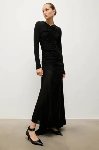 Kožené lodičky Answear.LAB černá barva