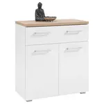 MID.YOU BOTNÍK, bílá, barvy dubu, 78/85/38 cm