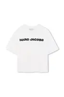 Dětské bavlněné tričko Marc Jacobs béžová barva, s potiskem, W60644