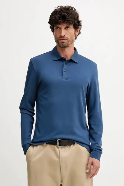 Bavlněné tričko s dlouhým rukávem BOSS Pado 30