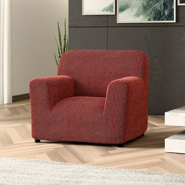 Bielastické potahy COSTINA měděná křeslo (š. 60 - 110 cm)