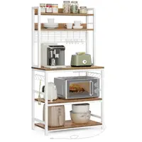 MID.YOU REGÁL, hnědá, bílá, železo, 80/170/40 cm