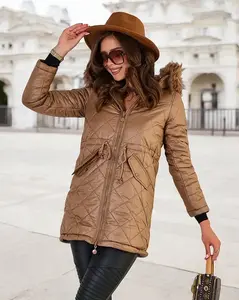 Resti Women's double-sided jacket in brown