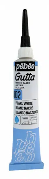 Gutta na hedvábí Pébéo 20ml – bílá (perlová)