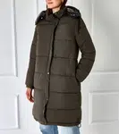 Gemre Black-green reversible long Cesario jacket