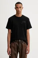 Bavlněné tričko G-Star Script pánské, černá barva, D26823-D976