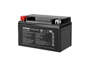 Baterie motocyklová 12V 7Ah VIPOW BAT0507