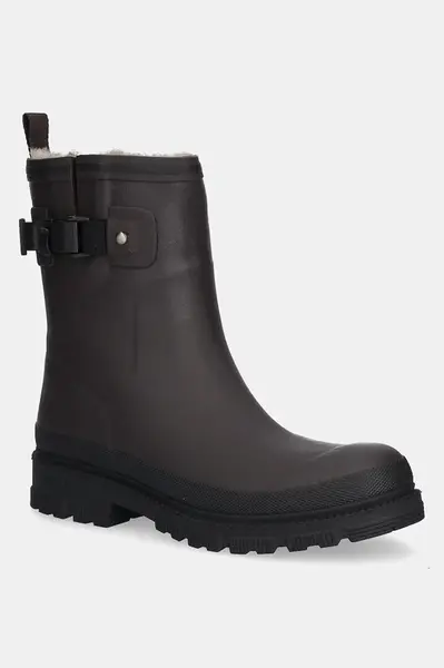 Holínky Verbenas LINA MATE COMBI FUR dámské, hnědá barva, 9302190985