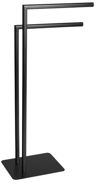 Sapho Gedy Doplnky - Stojan s držiakom uterákov, matná čierna 133114