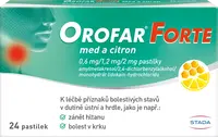 OROFAR Forte med a citron 24 pastilek