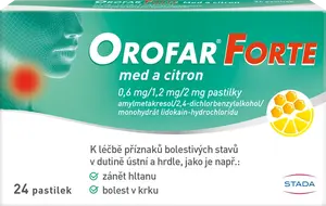 OROFAR Forte med a citron 24 pastilek
