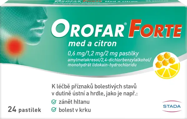 OROFAR Forte med a citron 24 pastilek